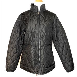 Eddie Bauer women’s black puffer coat nylon size M